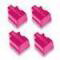 Xerox Phaser 8500 8550 Compatible Magenta (4 Pack) 108r00670 Solid Ink Colorstix Cartridge -  (magenta)