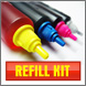 Black Ink Refill Kit For The Sharp Ux-c70b -   (black)