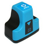 Remanufactured Hewlett Packard C8771wn (hp 02 Cyan) Ink Cartridge -  (cyan)