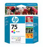 Hp Cb337wn ( Hp 75) - Tricolor Oem Ink Cartridge -  (color)